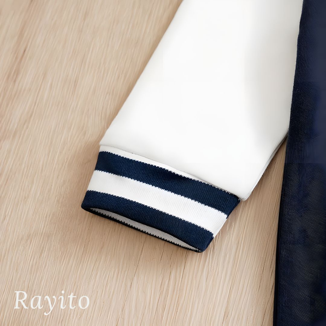 Mameluco para Bebé de Algodón Azul Marino y Blanco Cómodo – Estilo Beisbol
